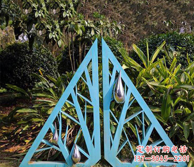 海南 风格树枝不锈钢景观雕塑