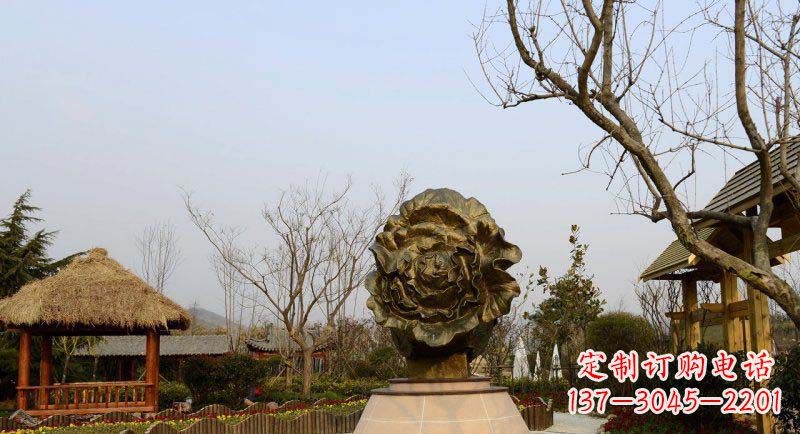 海南公园大白菜景观铜雕