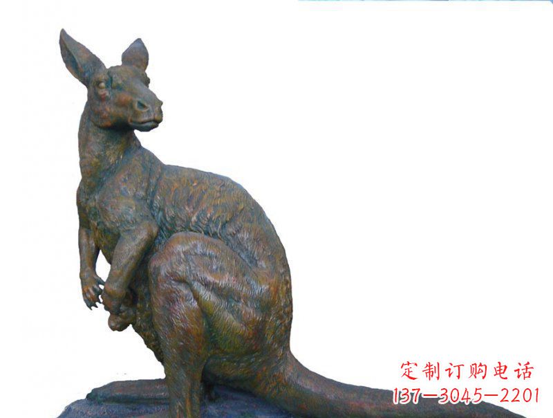 海南精致工艺铜袋鼠雕塑
