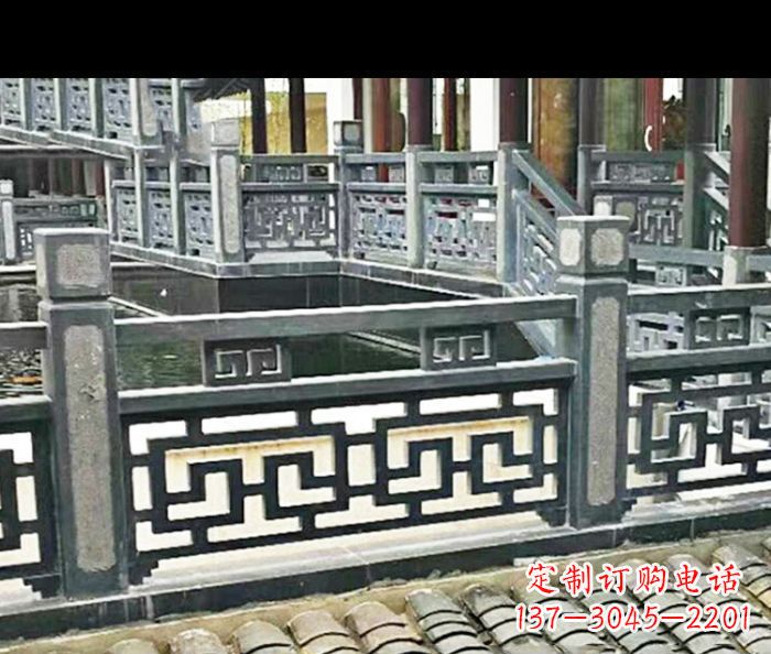 海南中领雕塑精致仿古石栏板