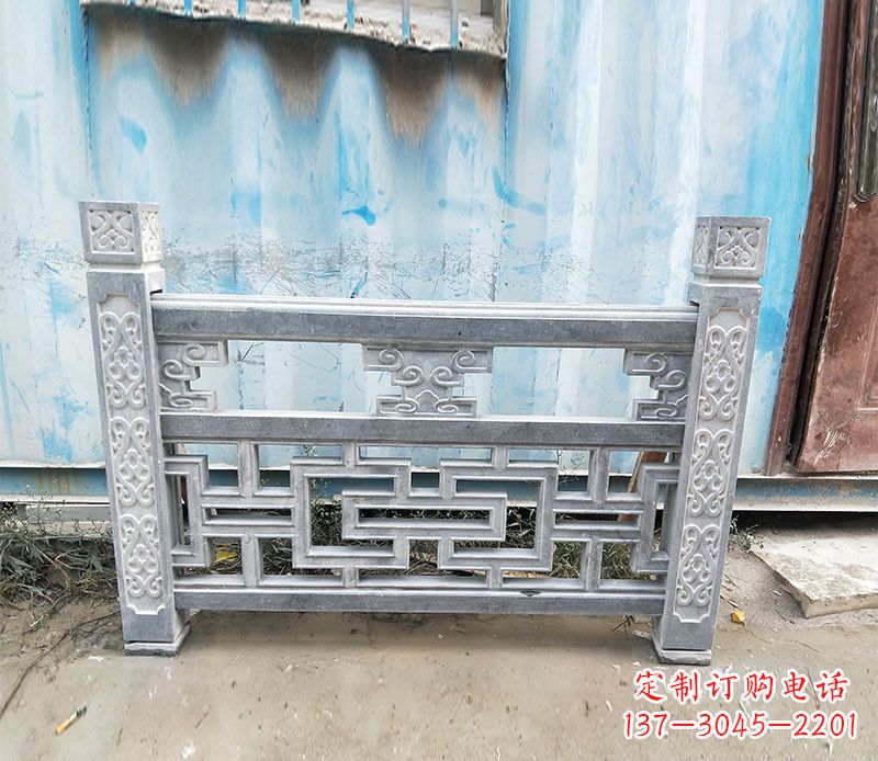 海南艺术精美的公园仿古石栏板雕刻