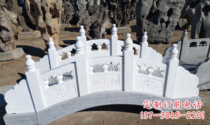 海南公园汉白玉石拱桥 (6)