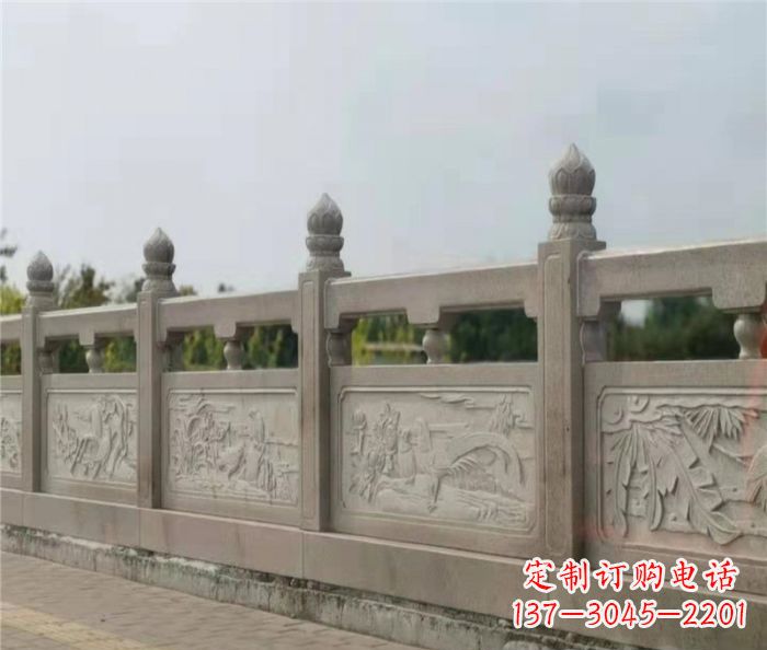 海南泰山大理石浮雕栏板雕塑