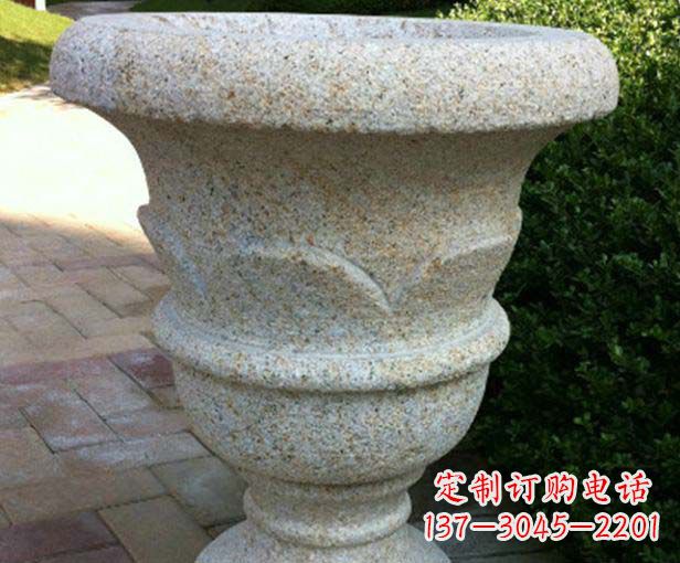 海南大理石花盆石雕,为您的景观添色彩