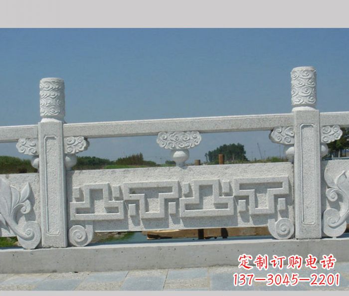 海南公园景观大理石栏板雕塑
