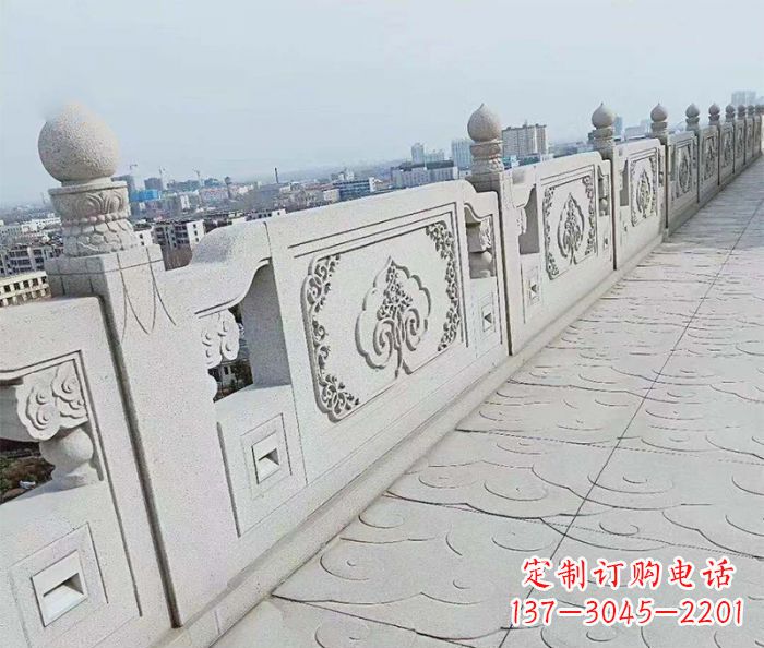 海南精美大理石栏板雕塑
