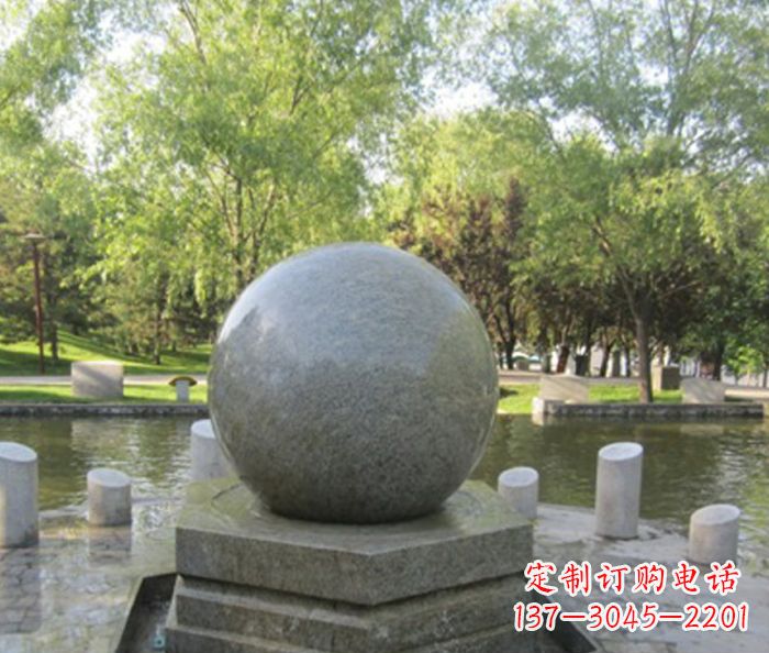 海南悠久象征——精致风水球石雕