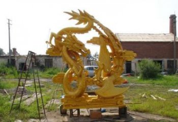 海南产品名称“象征吉祥，唤醒美好——中领雕塑铜雕龙凤呈祥”