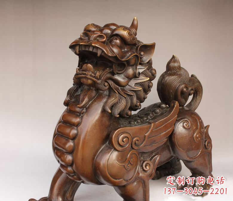 海南古代神兽貔貅铜雕