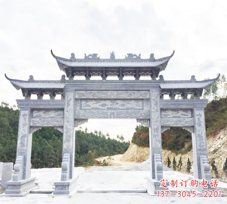 海南中领雕塑精美牌坊雕塑