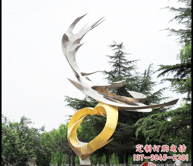 海南典雅凤凰抽象雕塑