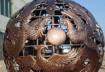 海南中领雕塑定制经典龙凤雕塑；