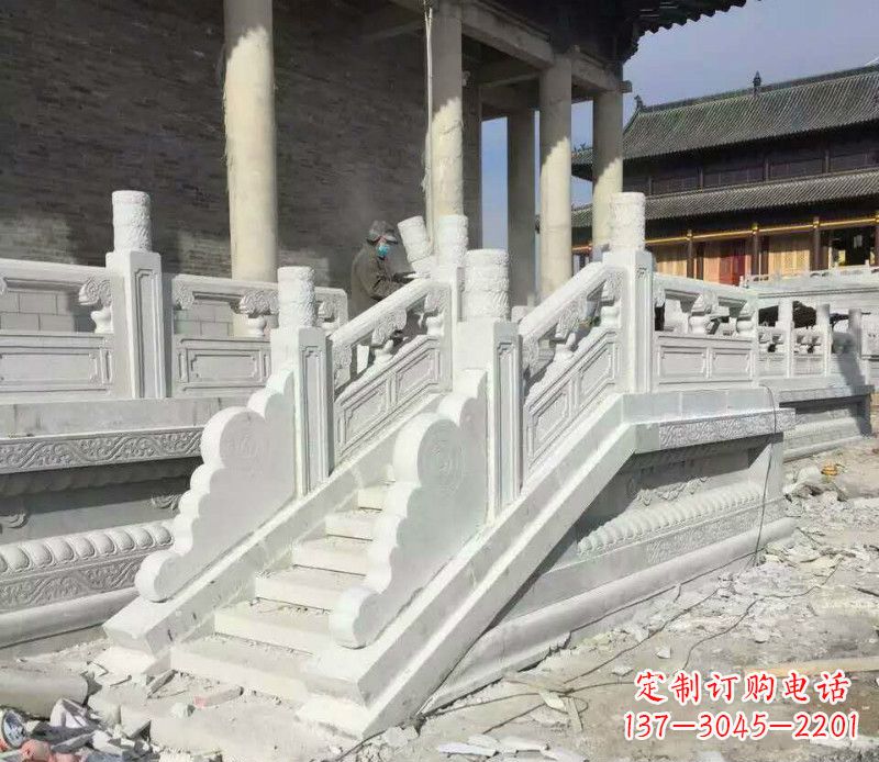 海南大理石栏板石雕,精美绝伦,让建筑锦上添花