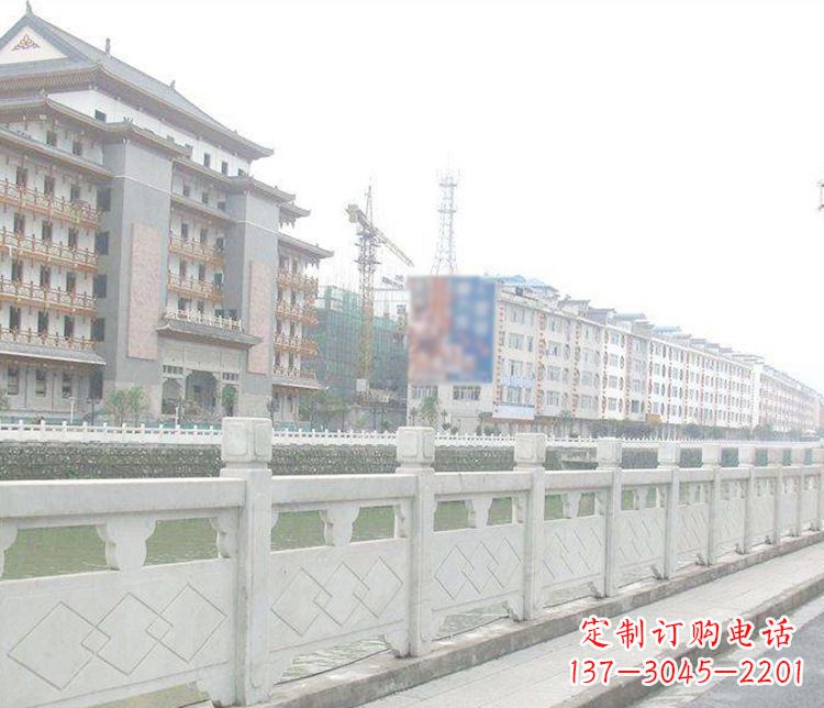 海南流光溢彩的大理石栏板石雕