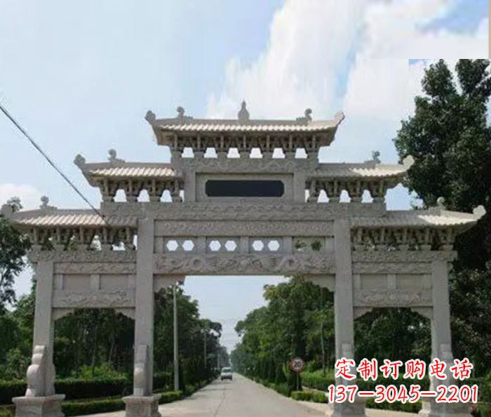 海南高品质牌坊石雕,专为客户量身定制