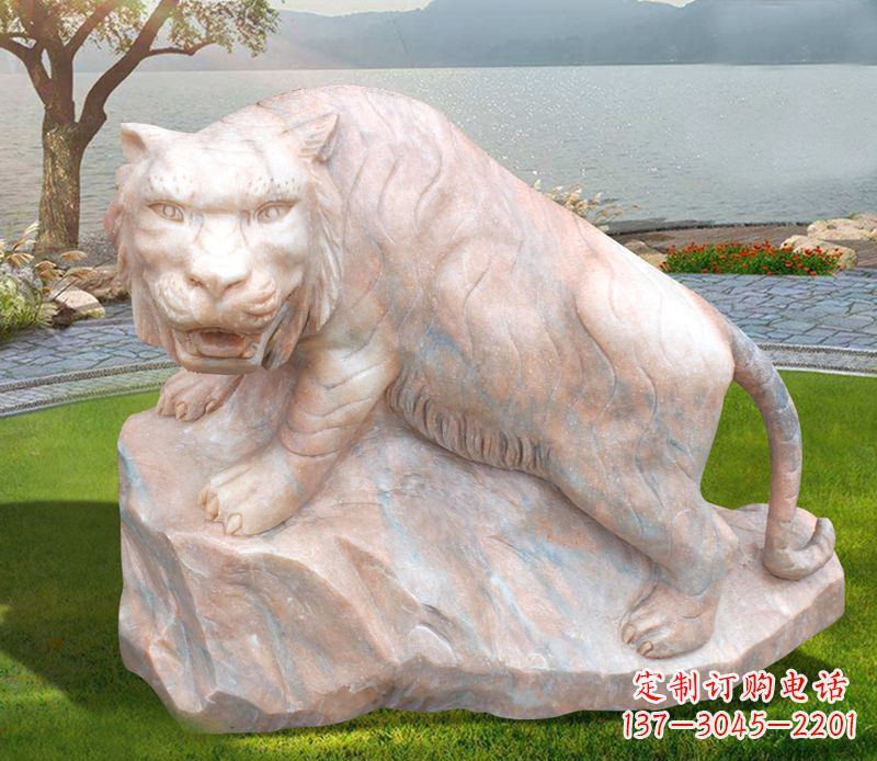海南老虎石雕公园动物摆件