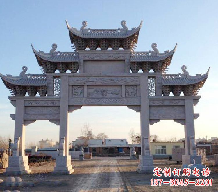 海南老石牌坊图片