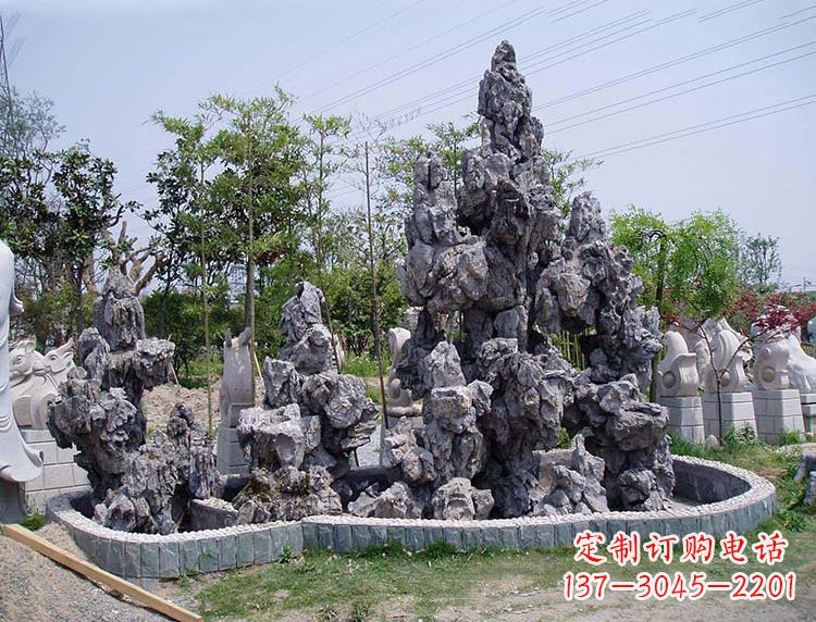 海南灵璧石奇石假山
