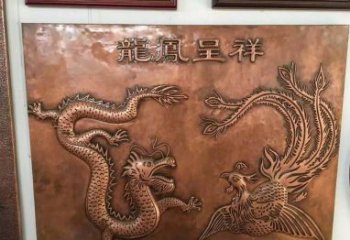 海南中领雕塑|传统铜雕龙凤精美雕塑