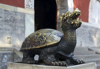 海南弥勒佛坐赑屃雕塑-寺庙大门神兽动物雕塑