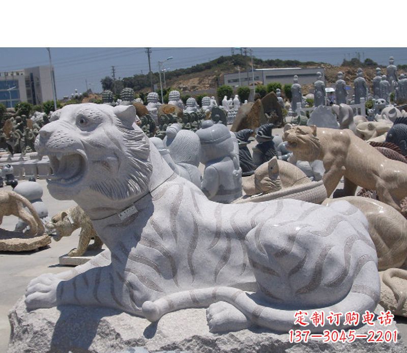 海南专业雕刻精美的老虎石雕