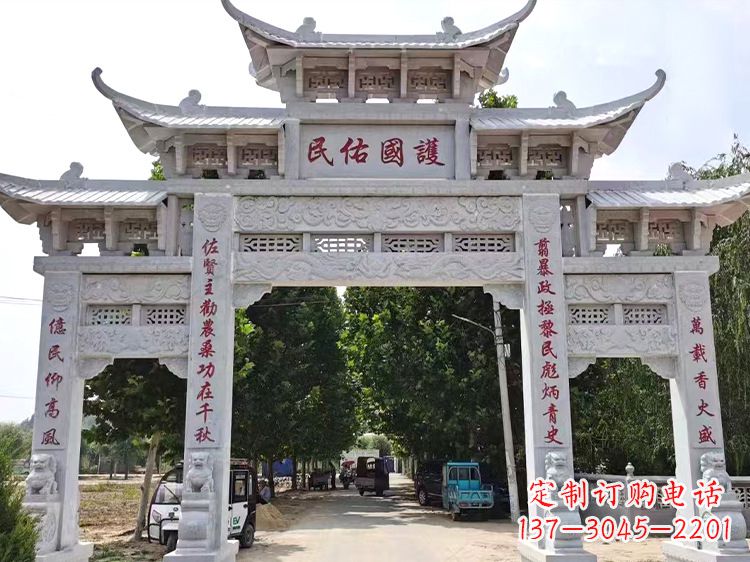 海南千锤百炼,让文化与艺术融为一体的牌楼雕塑