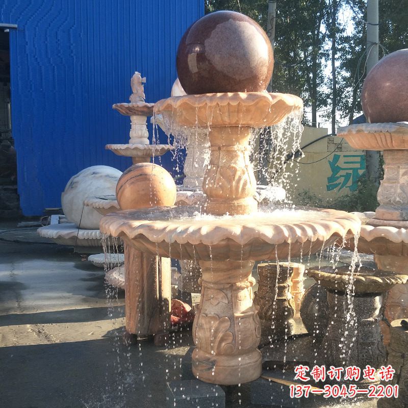 海南曲阳风水球雕塑,营造财运亨通的好运符