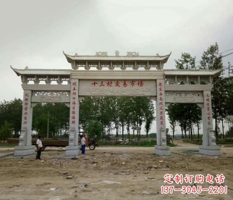 海南精美石牌坊雕塑,令你惊艳无比