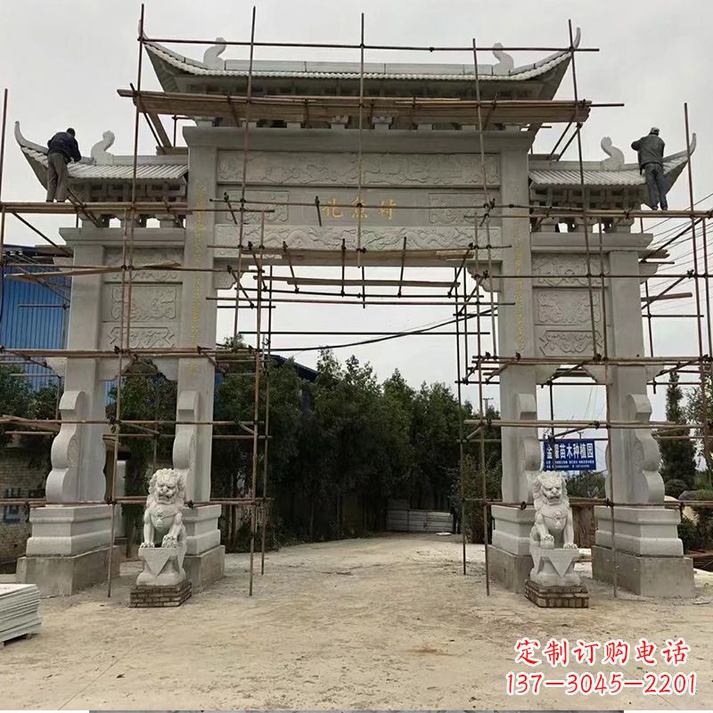海南领雕为您定制优雅牌坊雕塑
