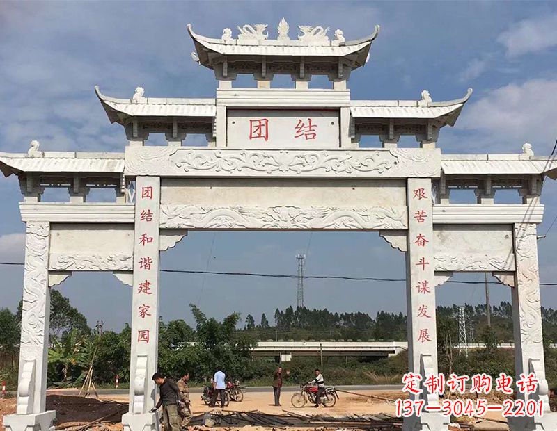 海南定制牌坊雕塑,展现精湛工艺