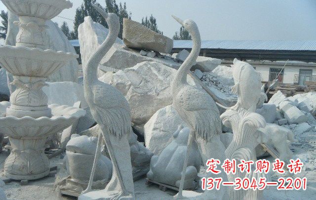 海南石雕仙鹤