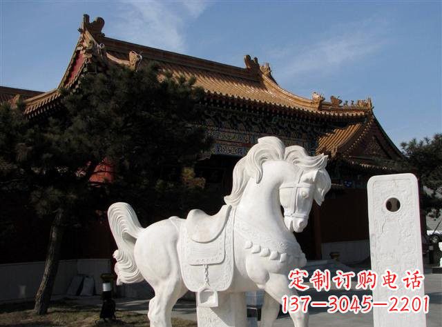 海南石雕小马