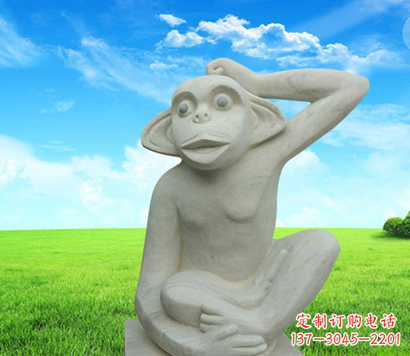 海南石雕小猴子