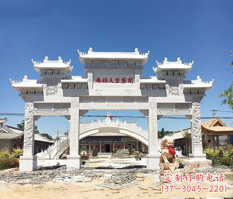 海南石牌坊的雕刻