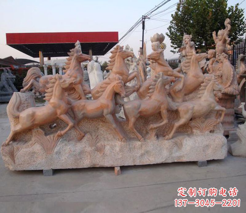 海南石头奔马雕塑