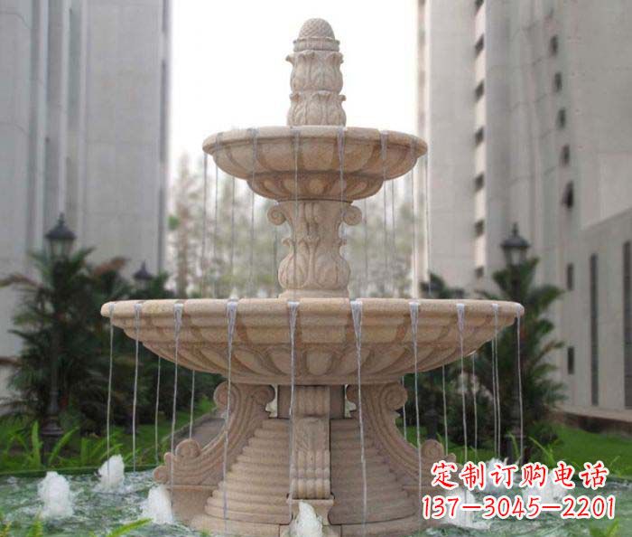 海南双层喷泉小区石雕