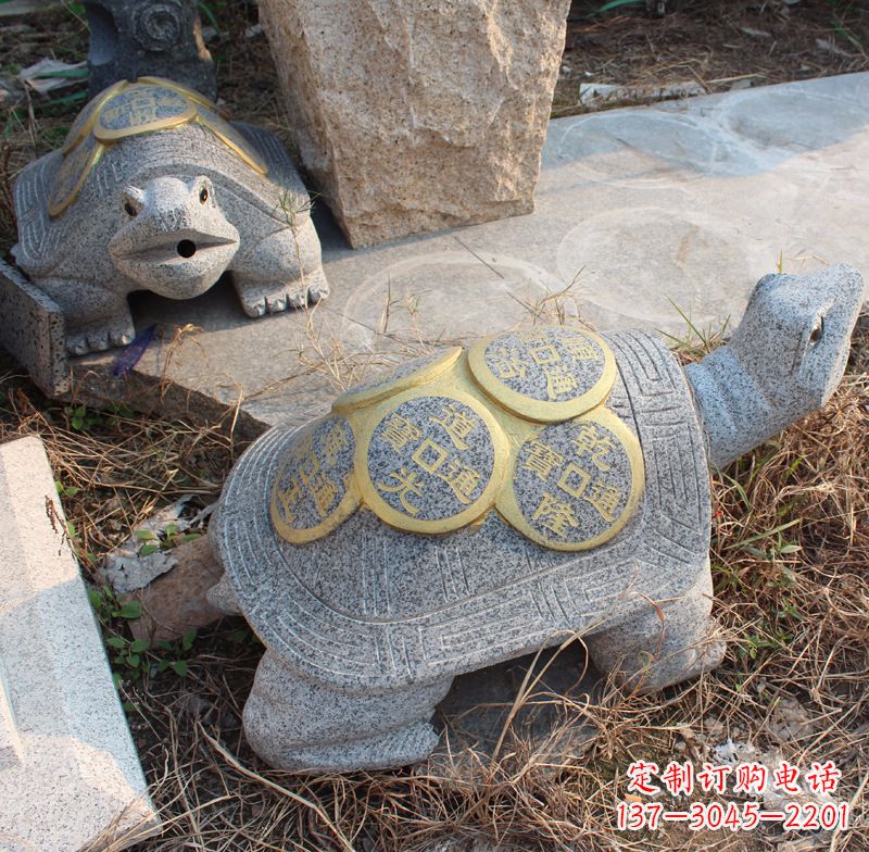 海南水池乌龟石雕