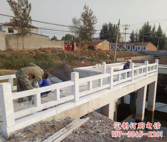 海南寺庙景观汉白玉栏板石雕