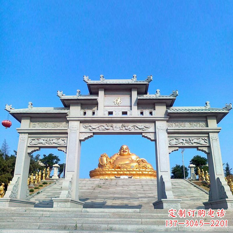 海南寺庙石雕牌坊