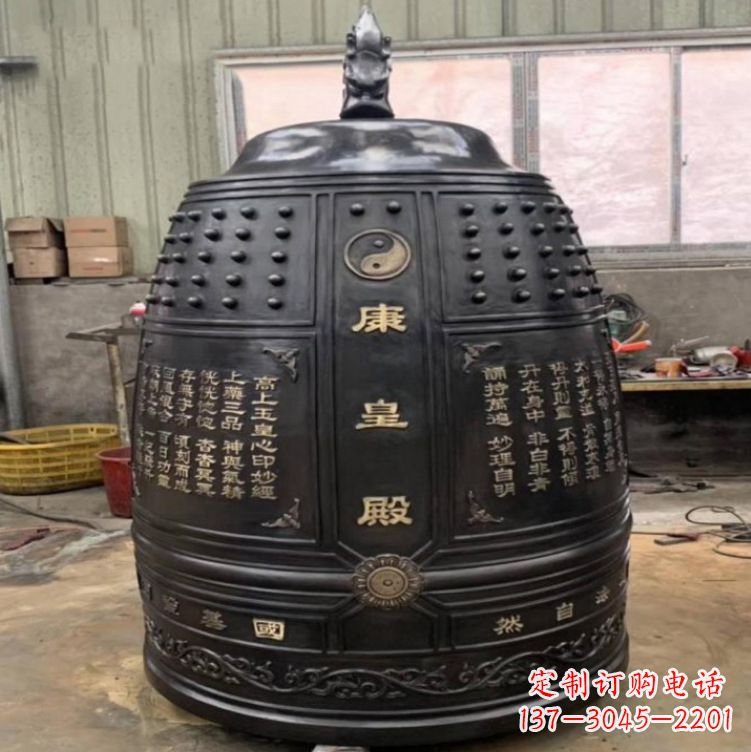 海南寺庙铜雕挂钟