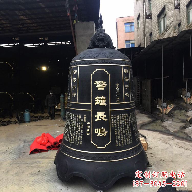 海南寺庙铜钟雕塑