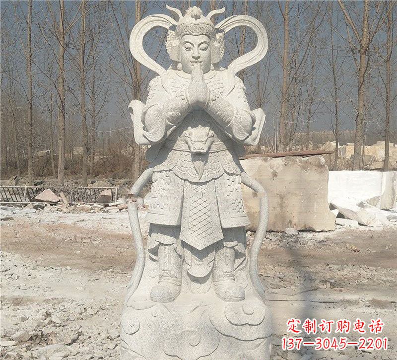 海南寺庙韦陀菩萨雕塑