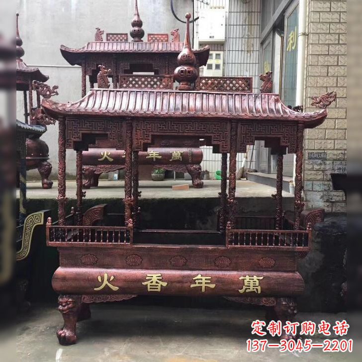 海南寺庙香火香炉雕塑