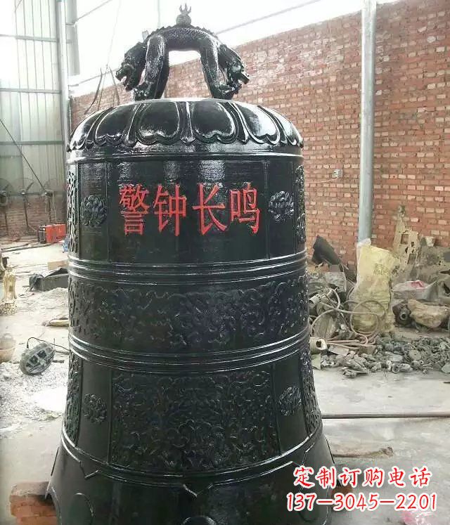 海南寺庙铸铜钟铜雕 (4)