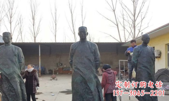 海南陶行知人物铜雕 (3)