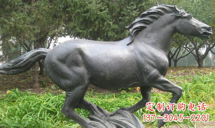 海南铜雕奔马公园动物雕塑