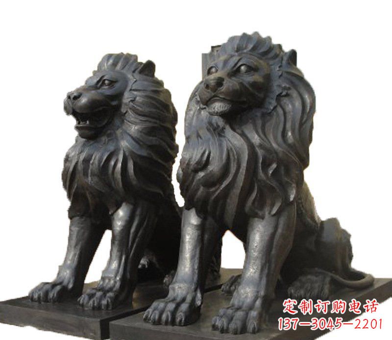 海南铜雕古代神兽狮子雕塑