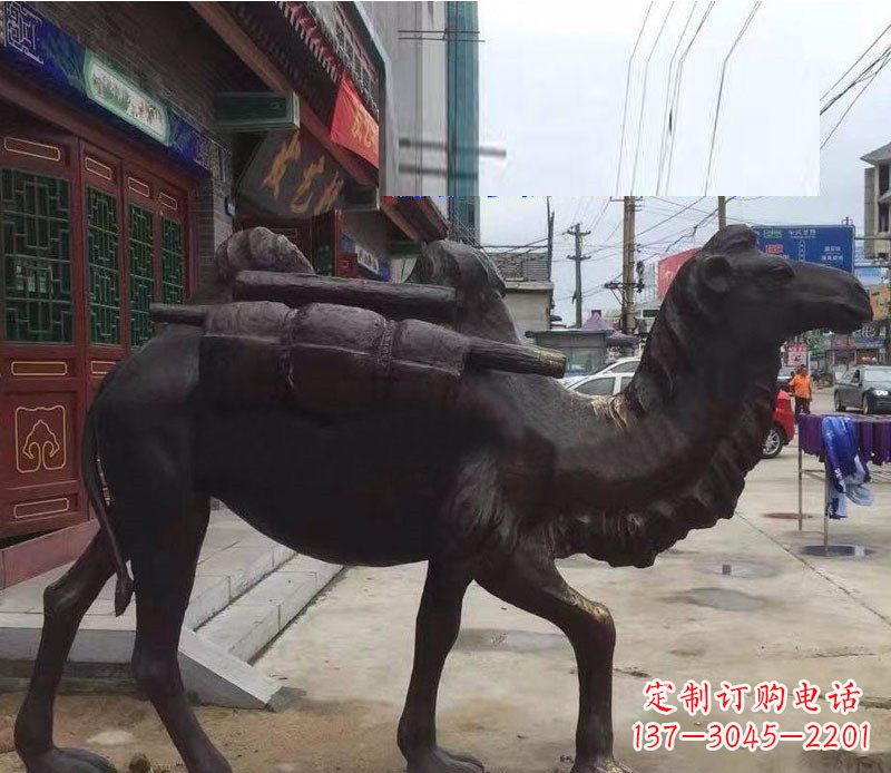 海南铜雕骆驼公园动物雕塑