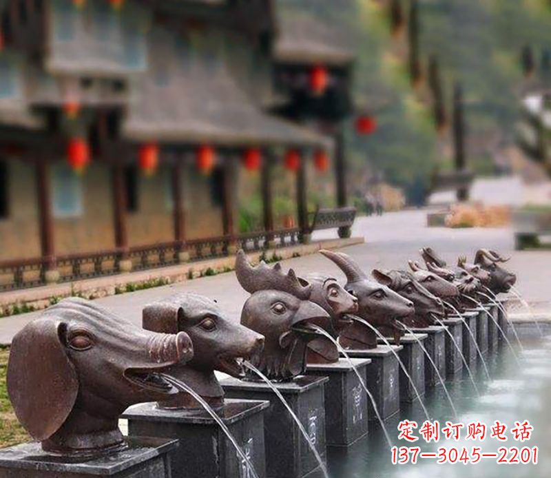 海南铜雕喷泉