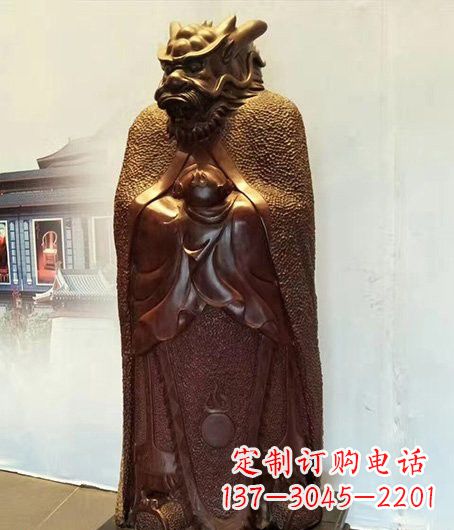 海南铜雕兽首人身十二生肖